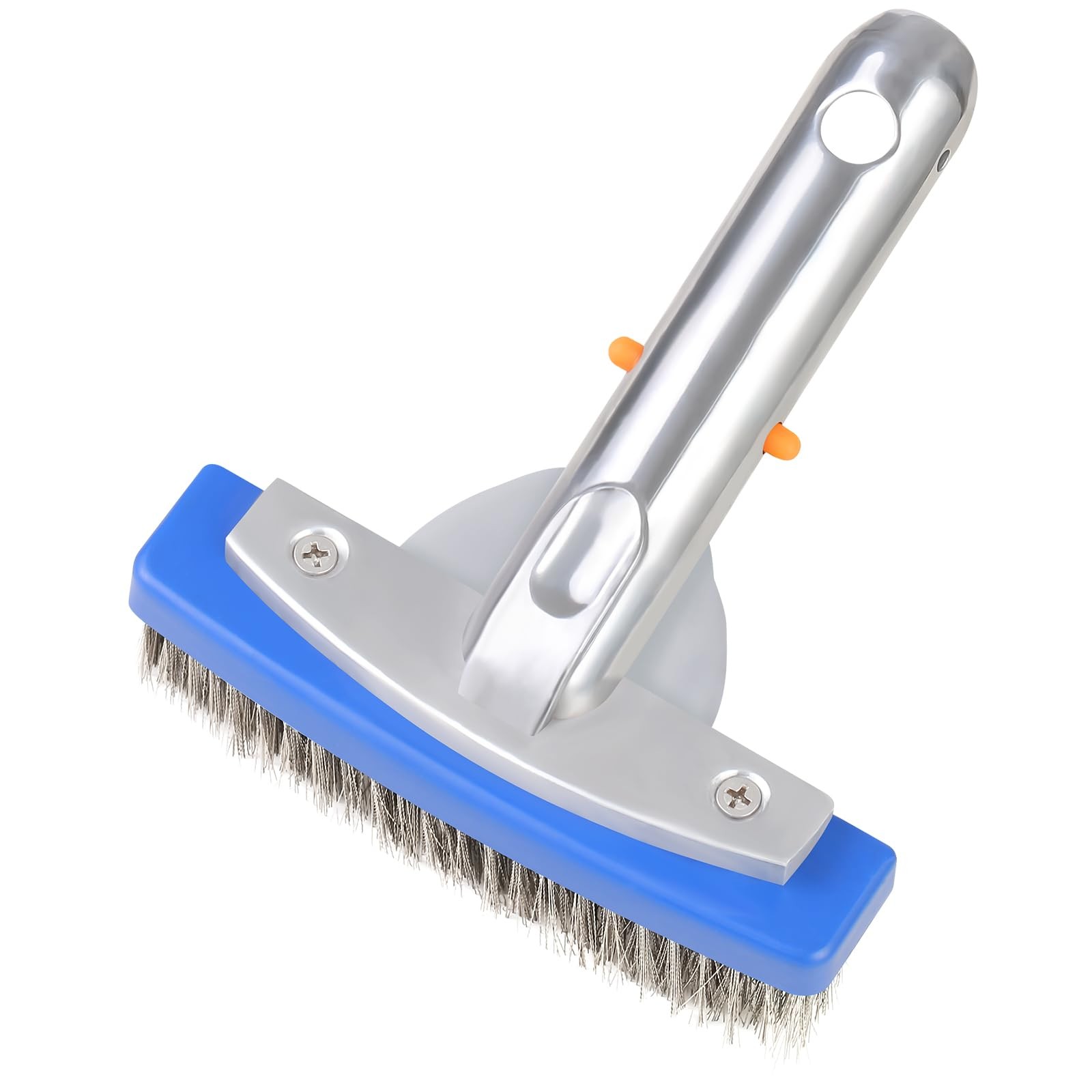 5Inch Stainless Steel Pool Brush for Concrete & Gunite Heavy Duty Cleaning