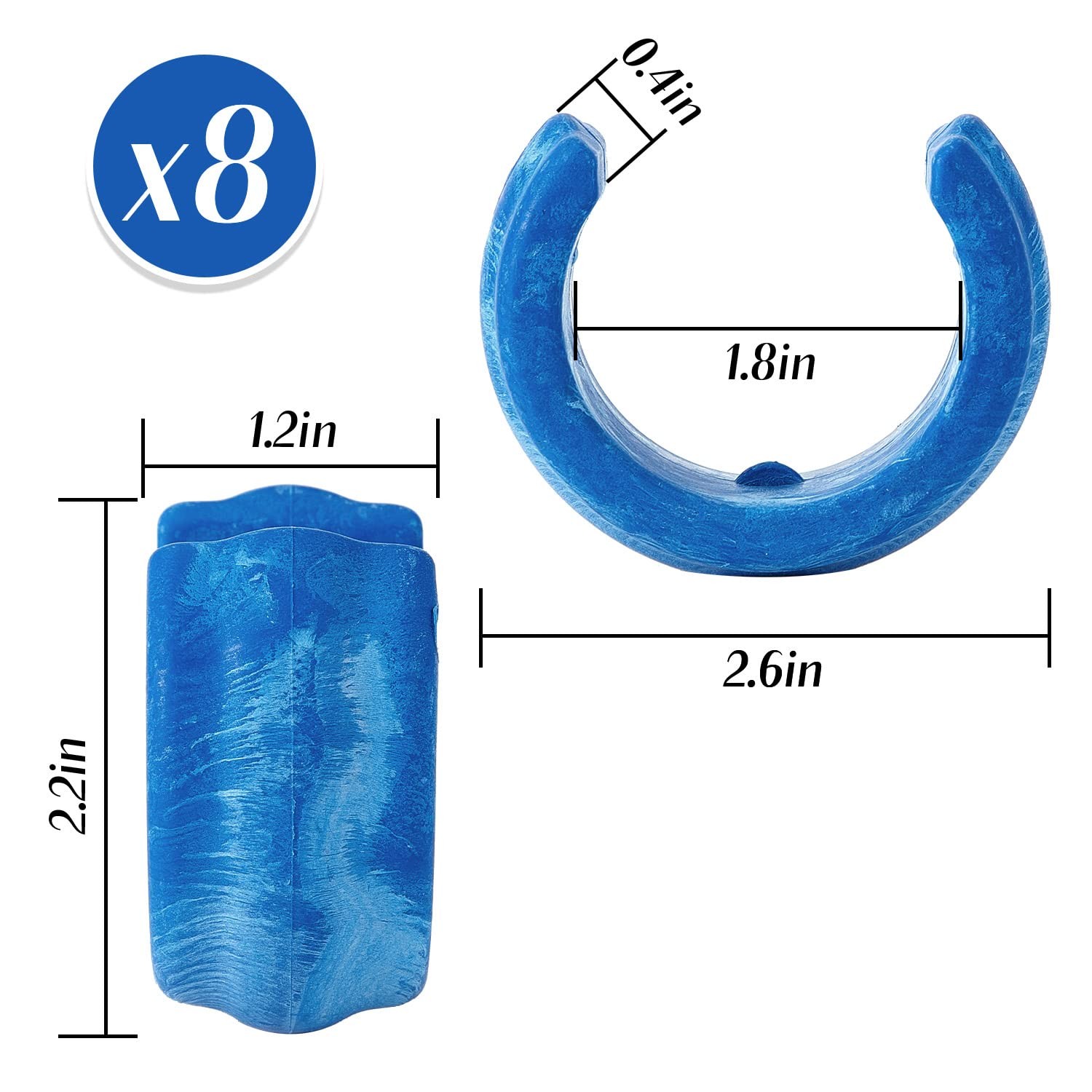 Mudder Pool Hose Weight Replacement Universal Cleaner 2.6 inches, Gray