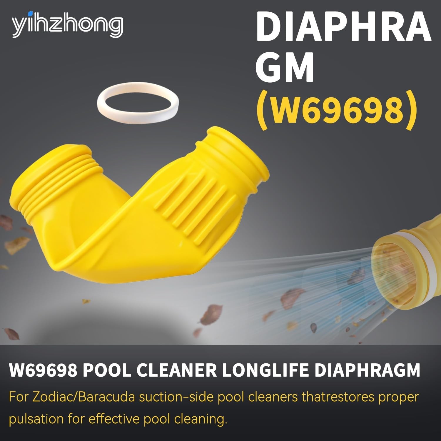 W69698 Pool Cleaner Replacement 2 Pack Yellow Replacement Compatible with Zod…