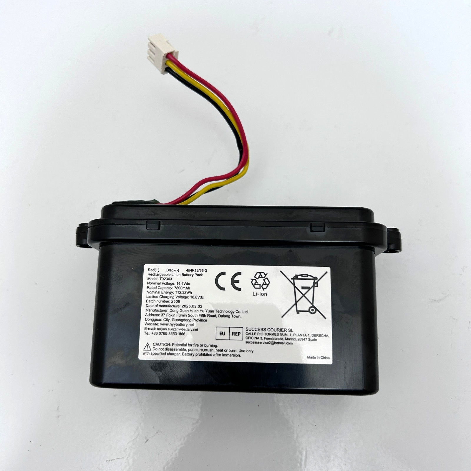 Rechargeable Li-ion Battery Pack for Aiper Scuba 1600W Cordless Robotic Pool Cle