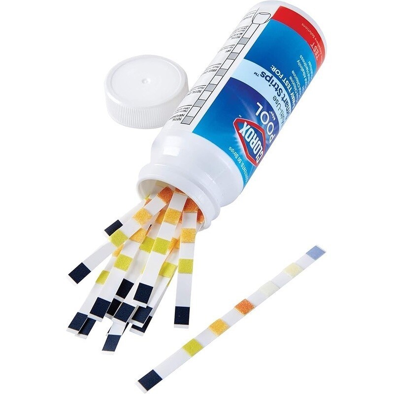 50 Test Strips Pool Spa Water Testing 6-Way Analyze Results W/ Free App New