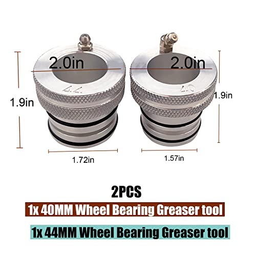 Front Rear Wheel Bearing Greaser Tools 44/40MM Greaser Tools Compatible with