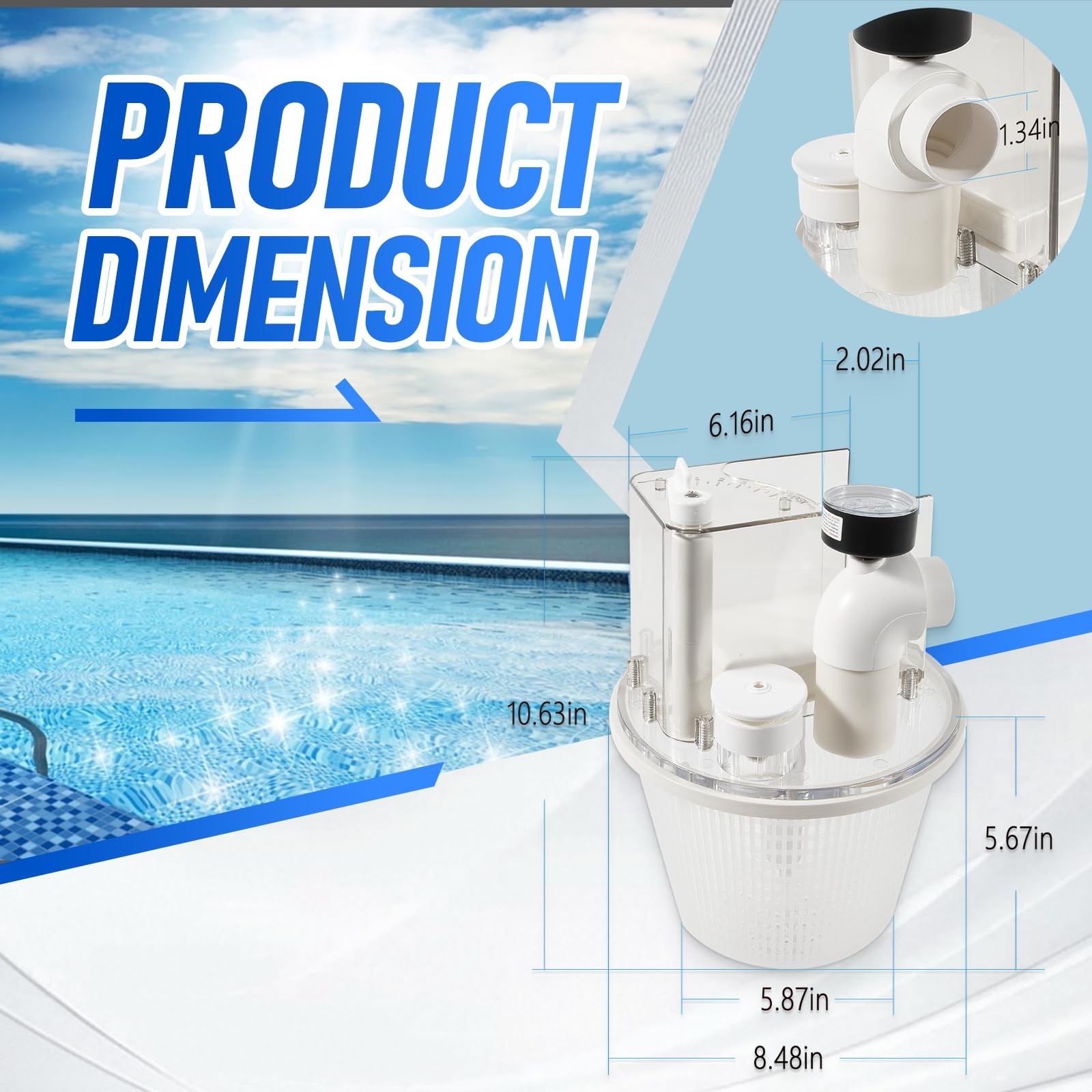 Replacement for R211100 Vac-Mate Pool Cleaner Dispenser Box Multi-Function Va…