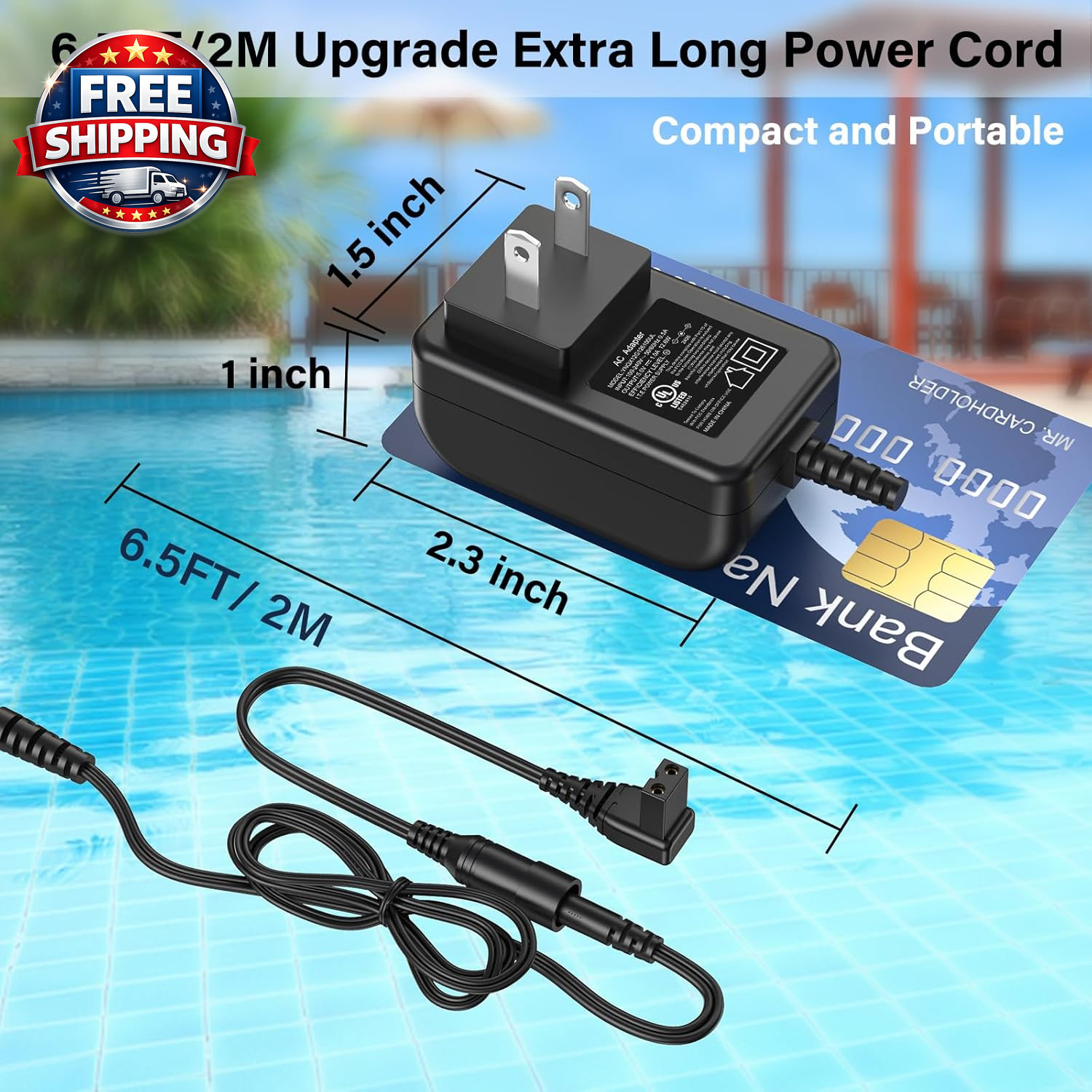 12.6V Pool Vacuum Charger for Aiper Seagull 600 Cordless Robotic Pool Cleaner, P