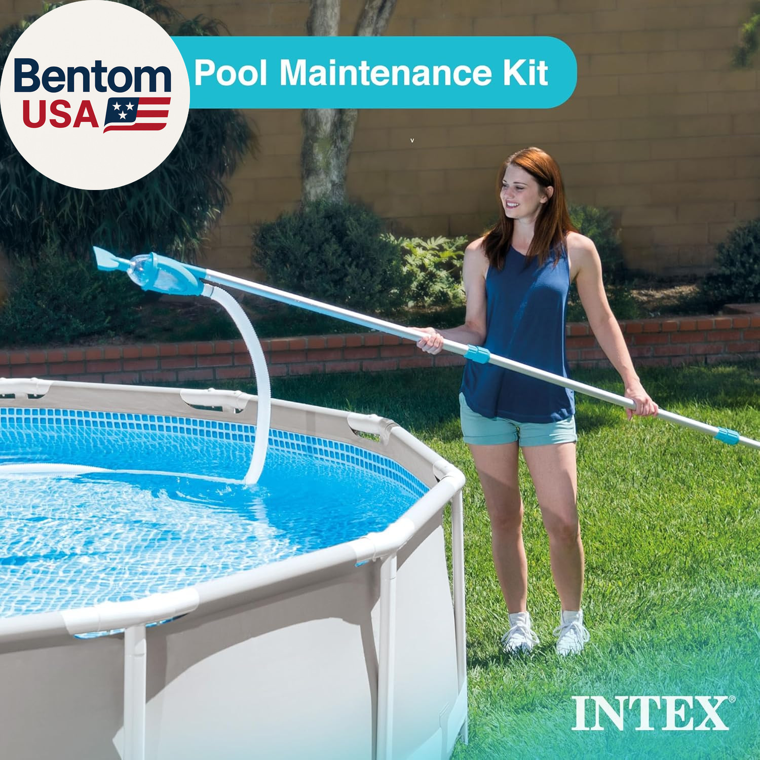 28003E Deluxe above Ground Pool Maintenance Kit for Minimum 800 GPH Flow Rates w