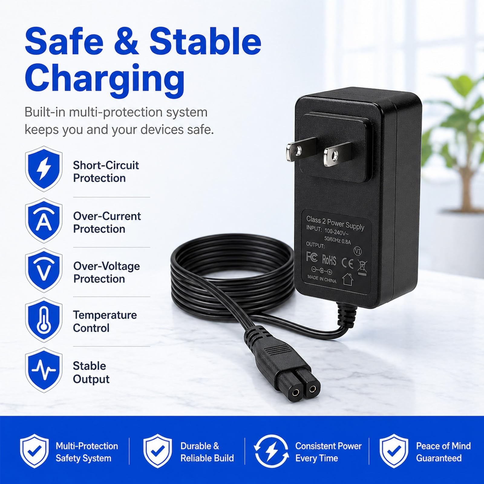 12.6V 1A Charger with Aiper Seagull SE, Seagull 600 800 800B 1000 1500 P1111 …