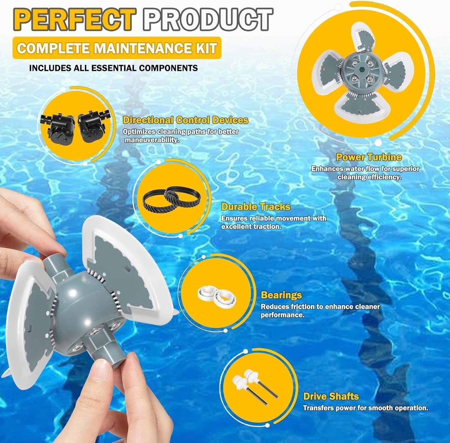 For Zodiac MX8 Elite MX6 Elite Pool Cleaner Factory Tune Up Kit R0796200