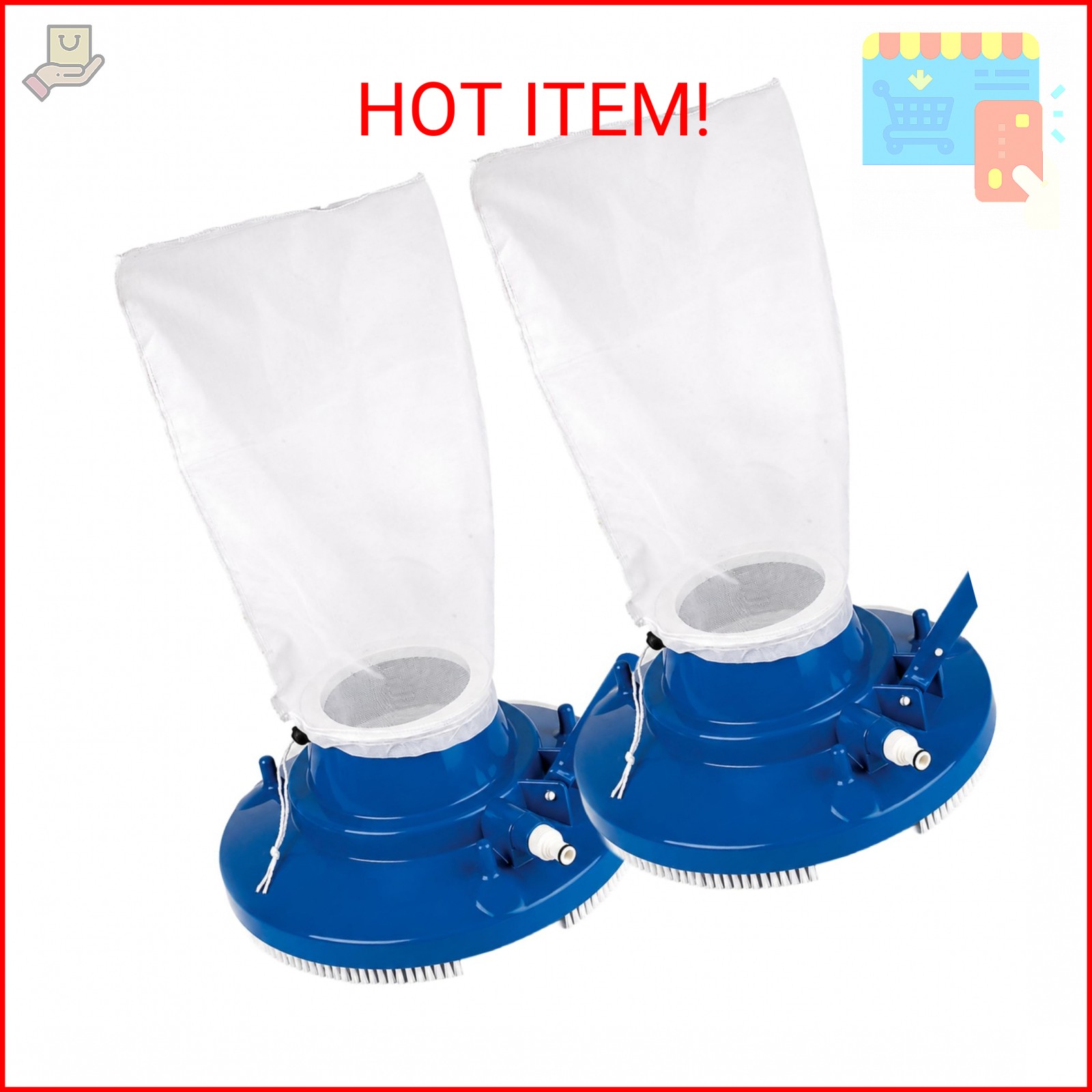 Aquatix Pro Premium Fine Mesh Bag Replacement with Pull & Lock Cord for Pool Lea