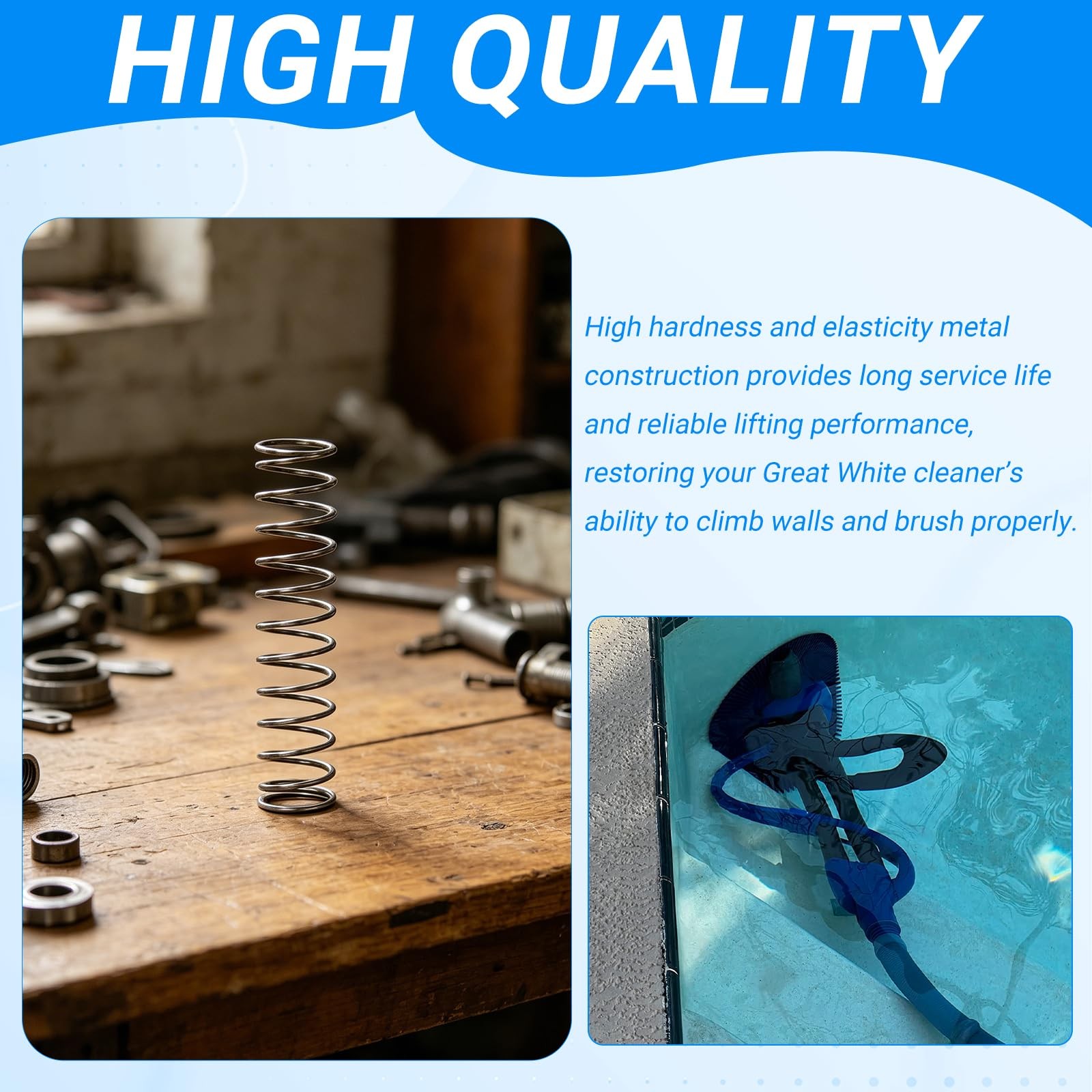 GW9522 Lift Brush Spring,Compatible with Sta-Rite Cleaner GW9500 (8 Pack)