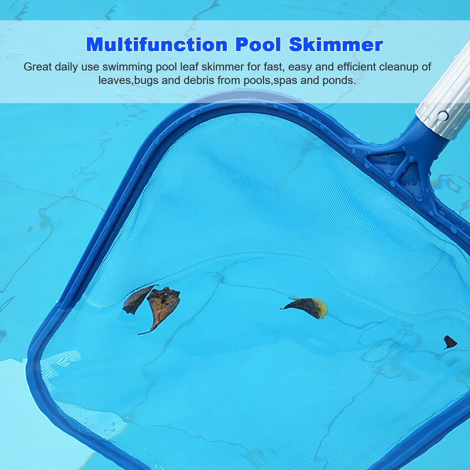 2X Supply Professional Swimming Pool Leaf Skimmer Net – Ultra Fine Mesh Netting