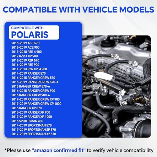 0280158258 2Pcs Fuel Injector Compatible with Polaris ACE 570/900 RZR 4 RZR