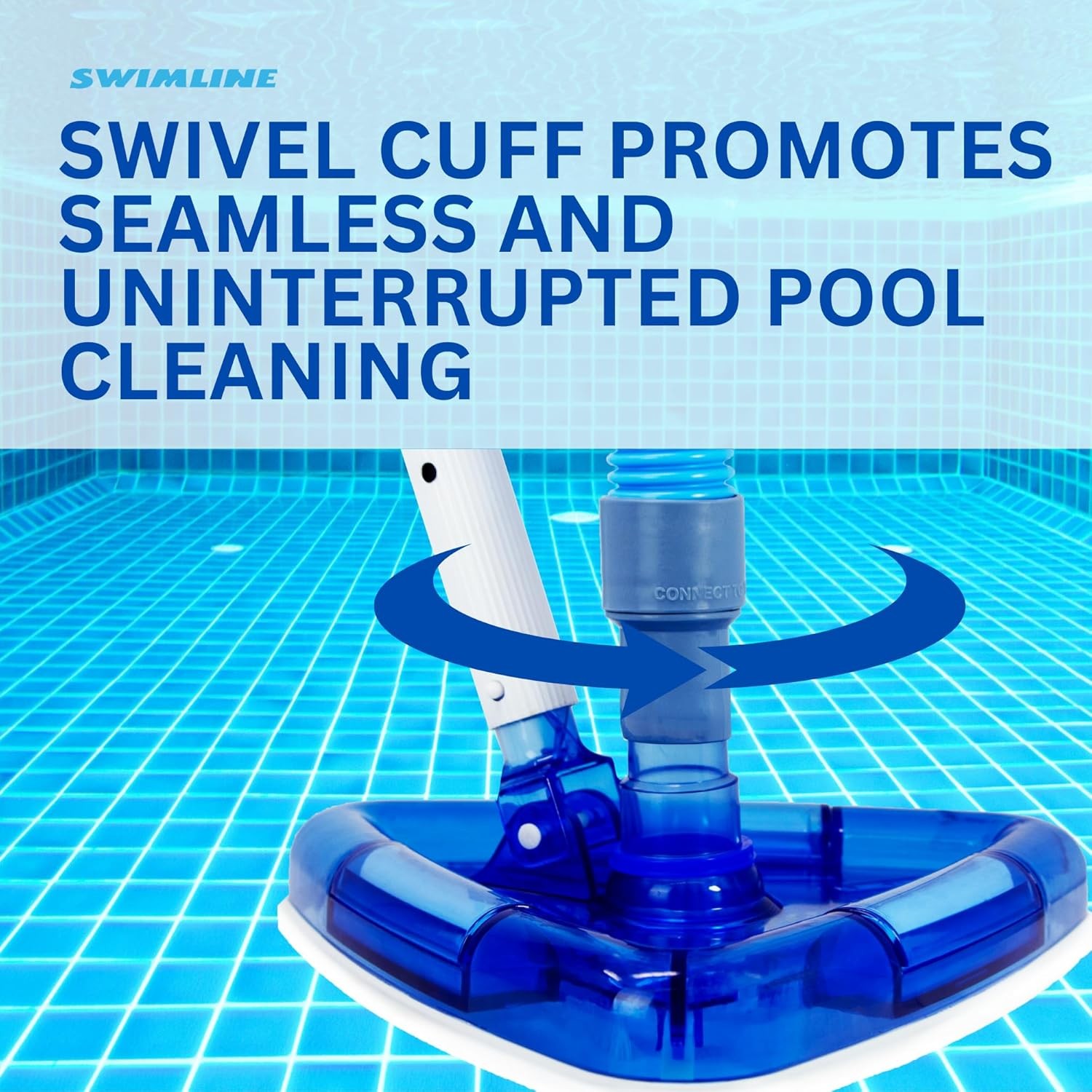 SWIMLINE HYDROTOOLS Swimming Pool Vacuum Hose With Kink-Resistant Swivel Cuff 1.