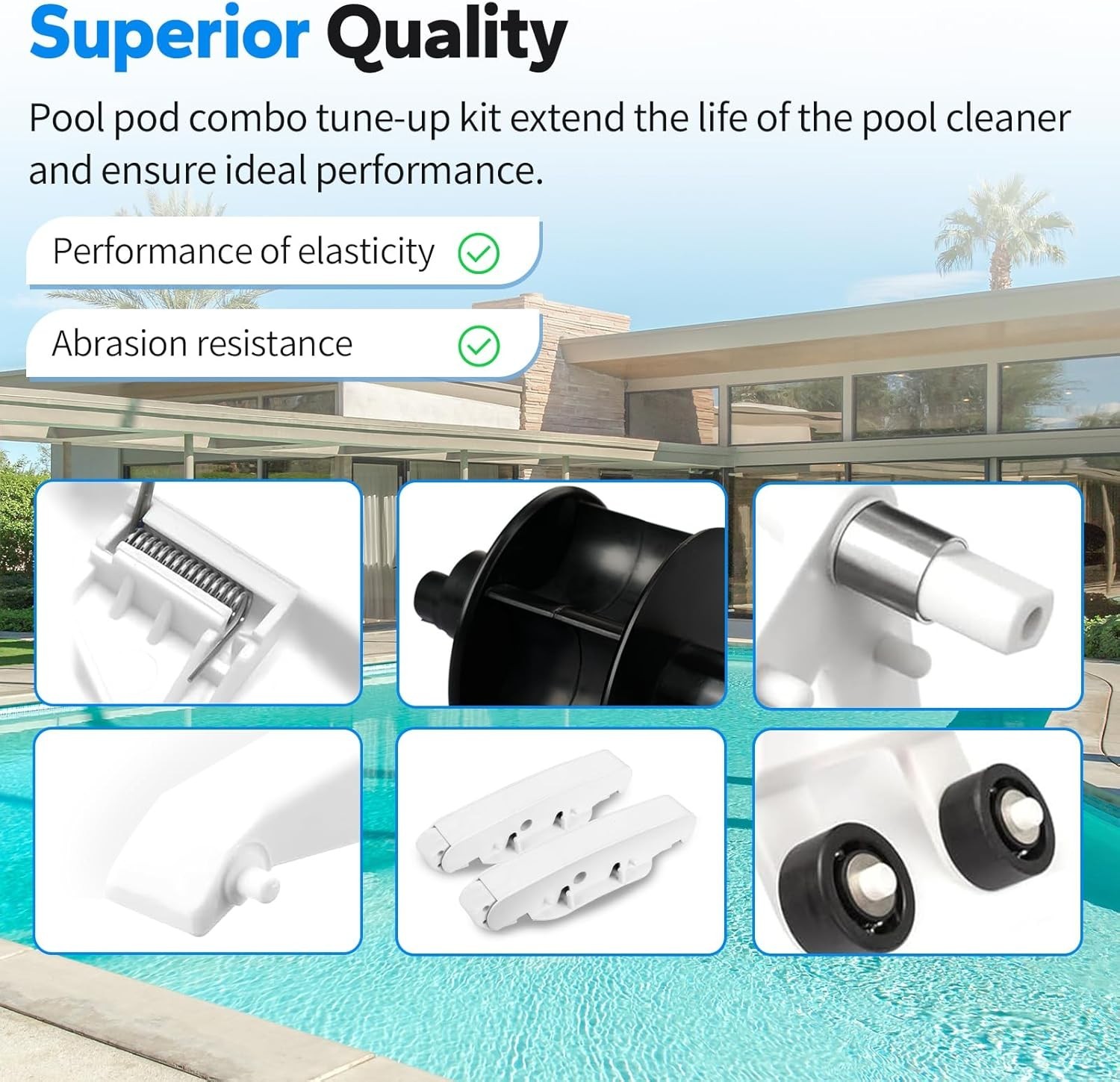Pool Cleaner Pod Kit AXV417WHP Rebuild Kit AXV621DAT for Hayward Navigator Vac