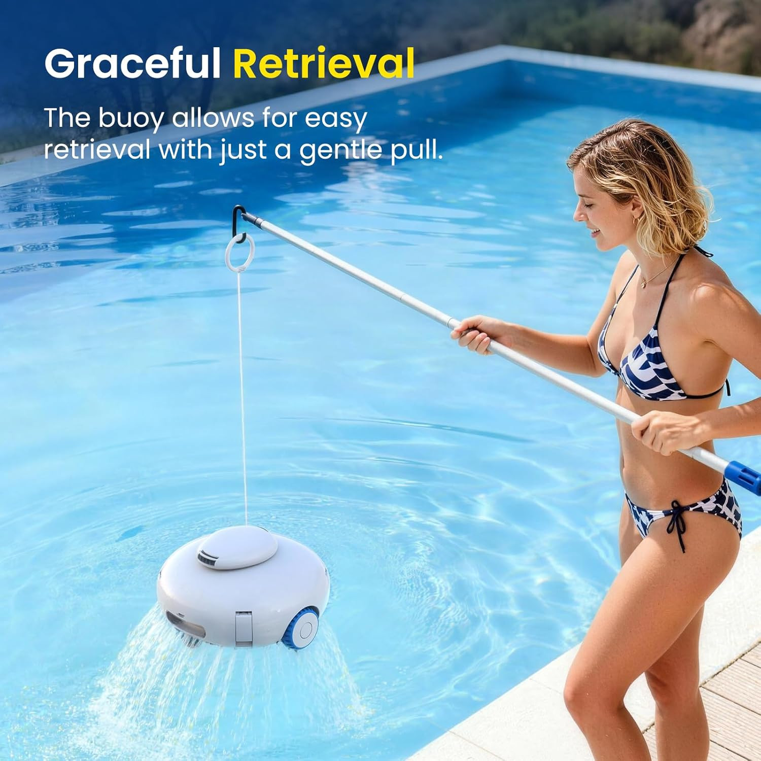 [2026 New] K2 Cordless Robotic Pool Cleaner, 120 Mins Runtime Pool Vacuum, Stro