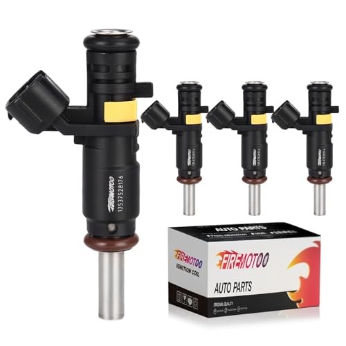 Pack of 4 6 Holes Fuel Injectors for Mini Cooper Base 1.6L 2007 – Compatible