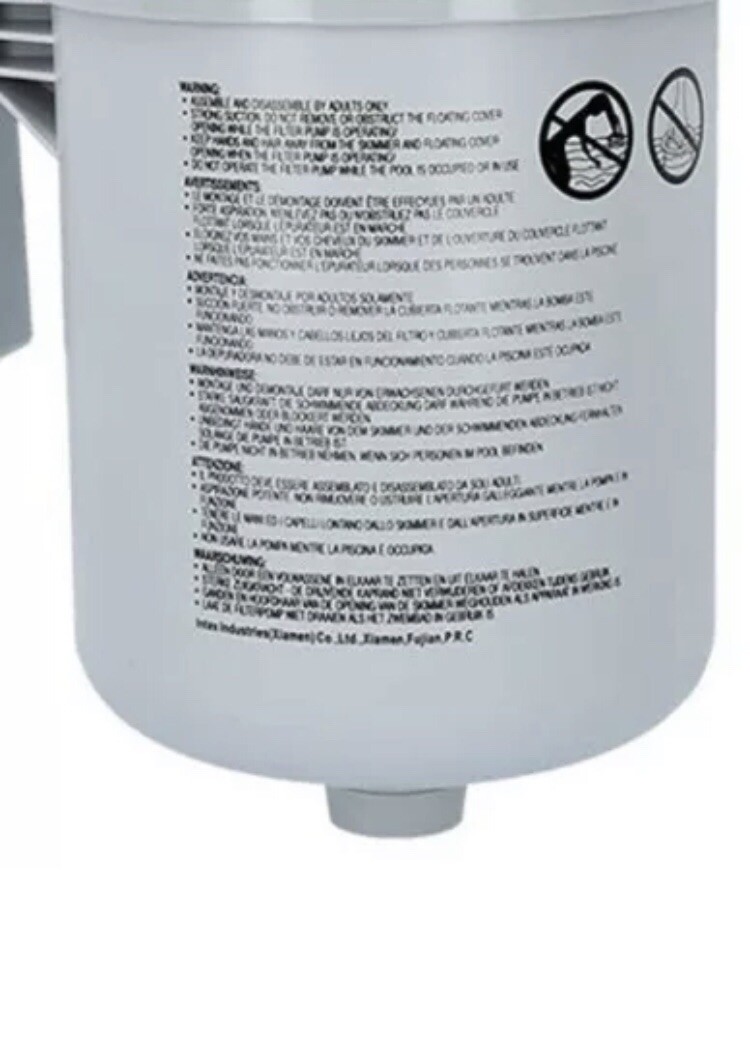 Intex Replacement Surface Skimmer BUCKET For 28000E (No Debris/and Blue Basket)