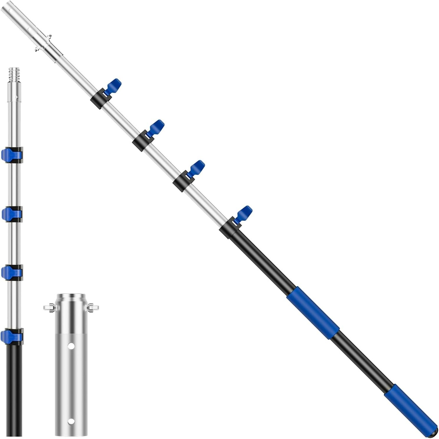 Adjustable 16FT Aluminum Pool Pole – Versatile Tool for Cleaning Accessories