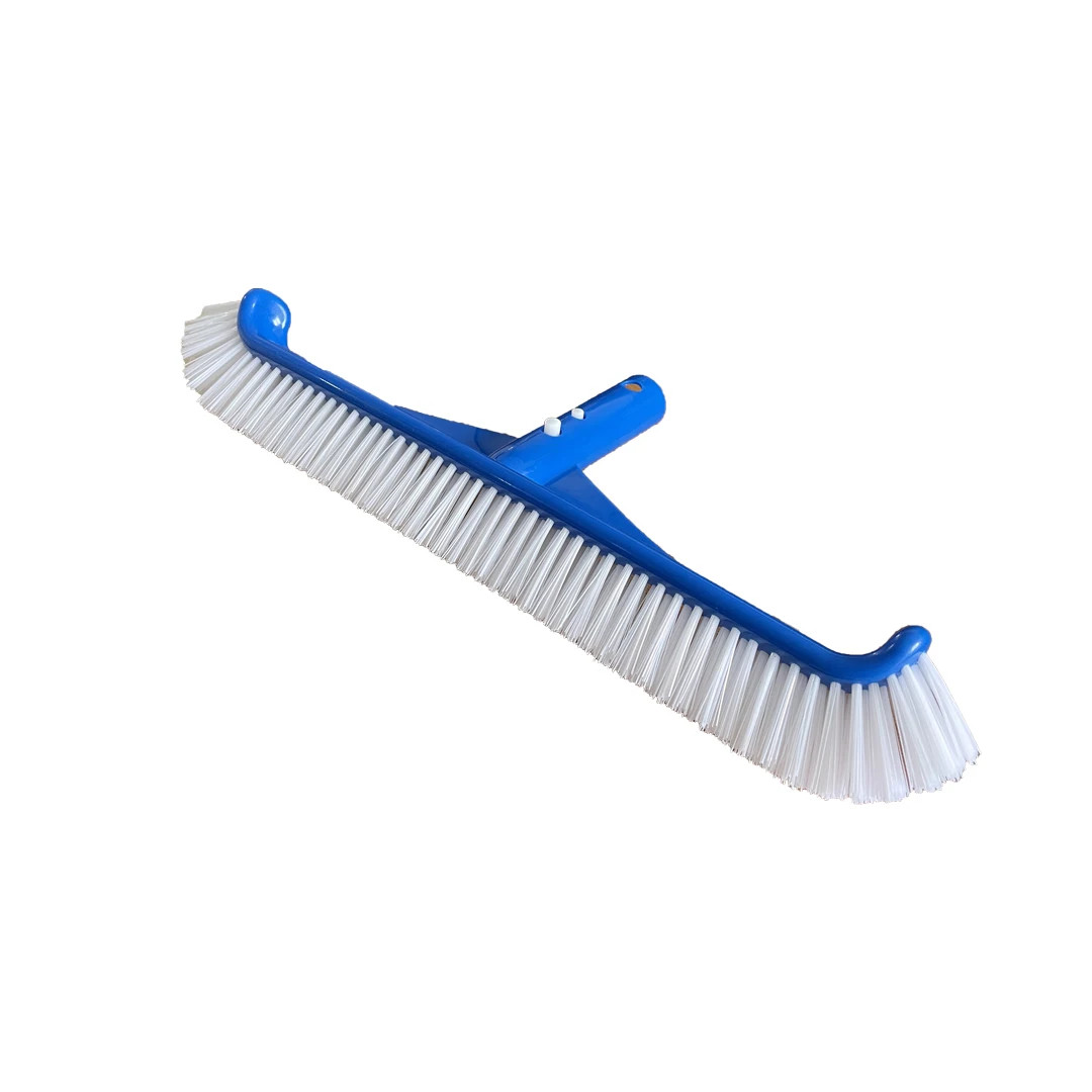 Pool Brush Head for Cleaning Pool Walls, Nylon Brush Pool Cleaning Kit with Curv