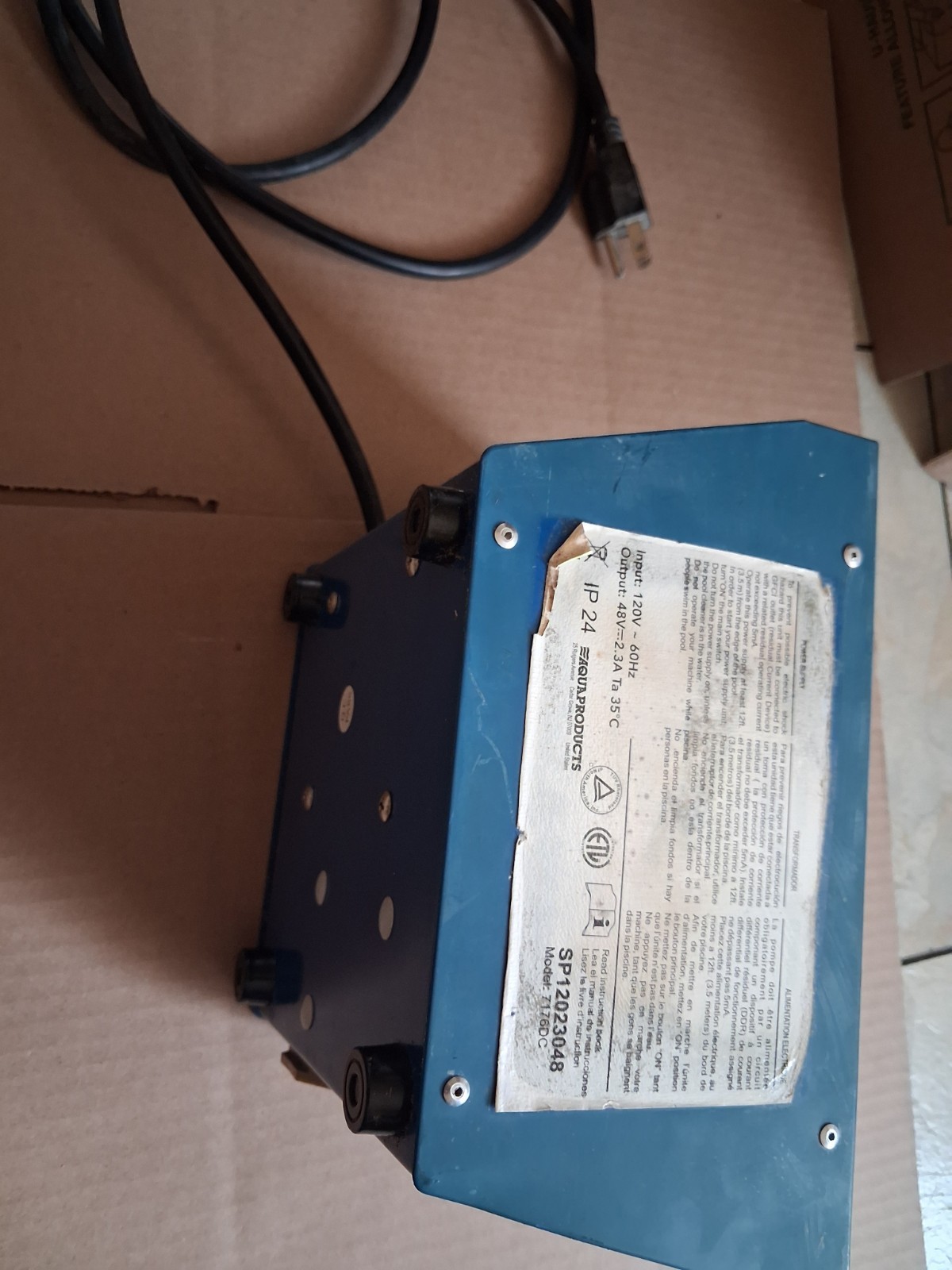 aqua products SP12023048 Powersupply