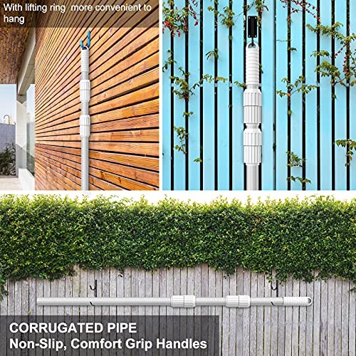 Professional 15 Foot Swimming Pool Pole Telescopic Aluminum Fits Pool 15 feet