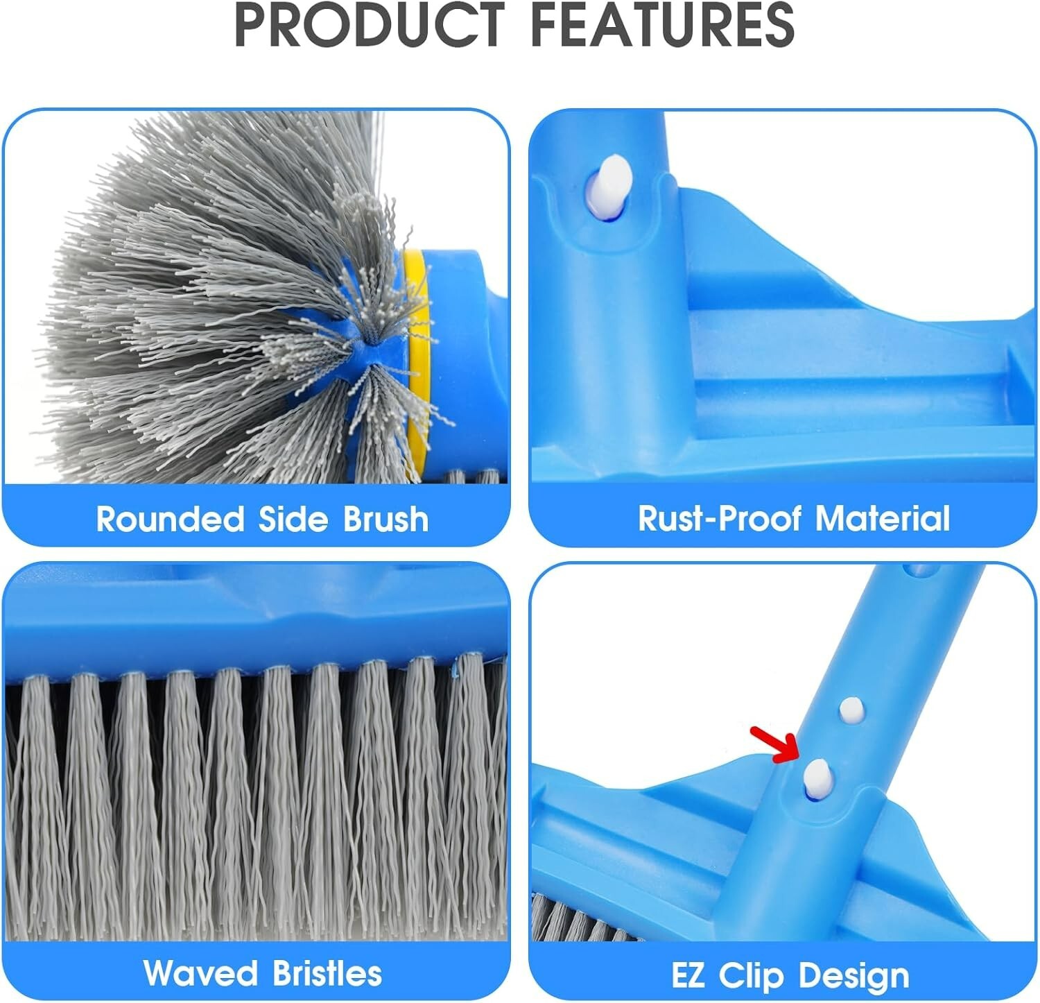 Pool Cleaning Kit 17.5 » Pool Net & 12.5 » Pool Brush Above Ground Pool Skimmer