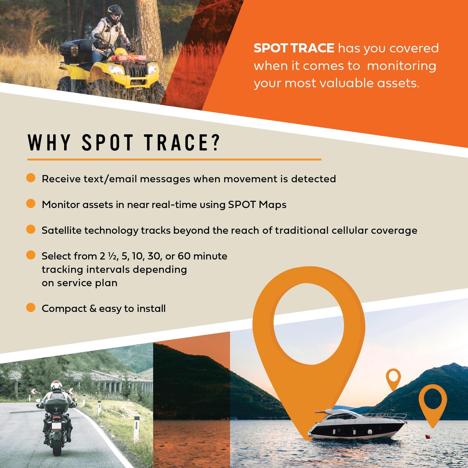 New Open Box – Spot Trace Satellite Tracking Device | Subscription Required