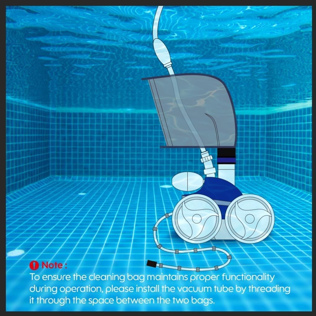 3900 Sport Pool Cleaner Bags Double Chamber Design, 3 Pack for P39, 480, 280