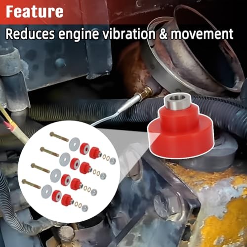 Motor Mount Poly Bushing Replacement Kit for Peterbilt 379 387 Replace for