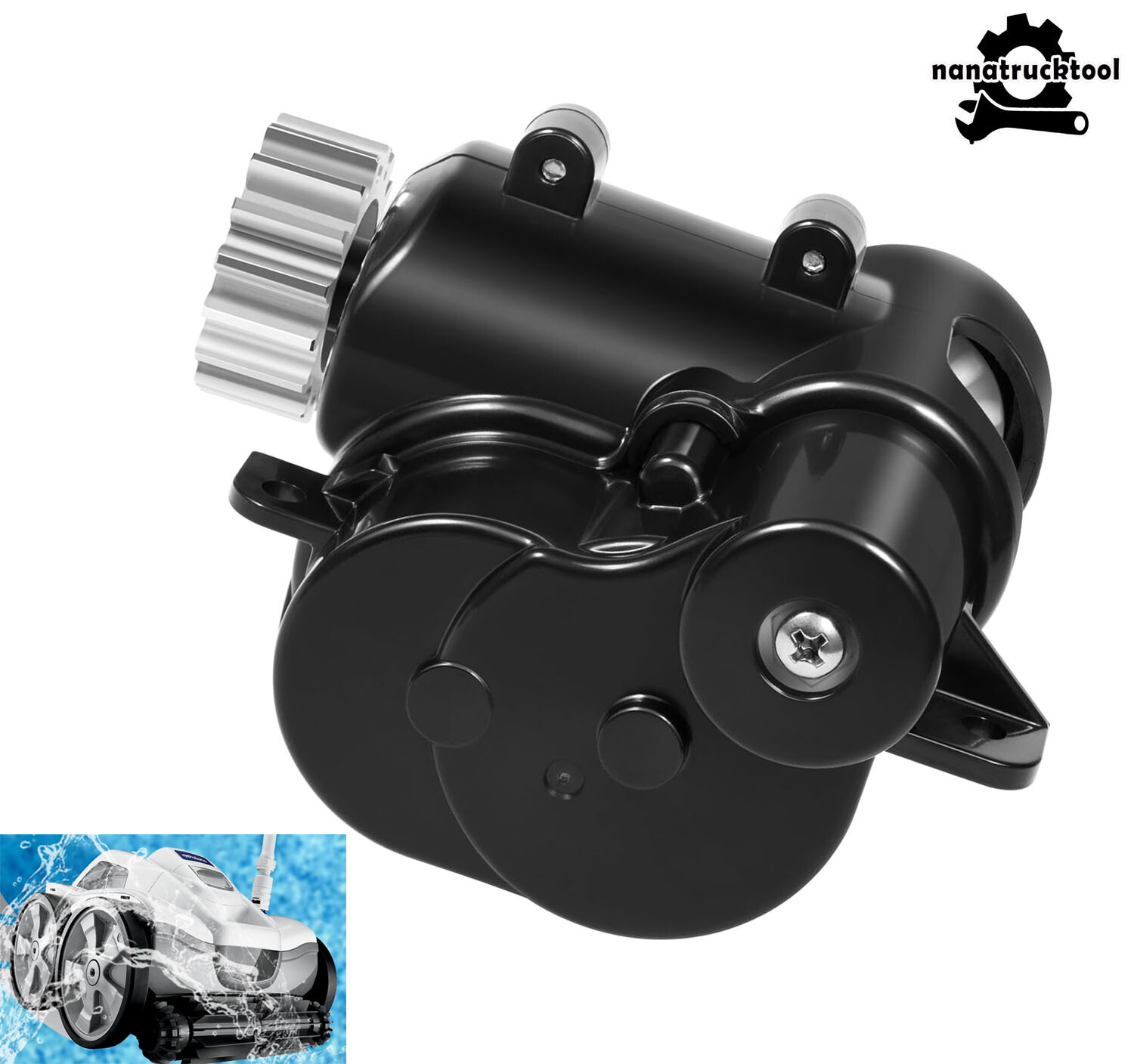For Polaris Quattro P40/Sport Pool Cleaners R0837300 Gearbox Assembly Black