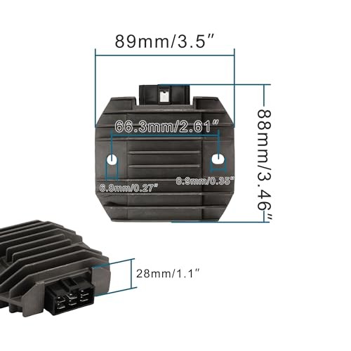 Motorcycle DC 12V 6 Pin Voltage Regulator Rectifier Replacement for