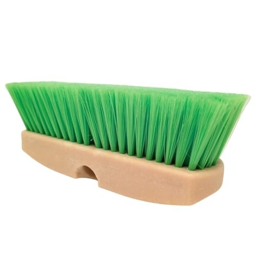 Green Flow Through Brush Head, 10-Inch Extra Soft Bristle Brush for 10 Inch