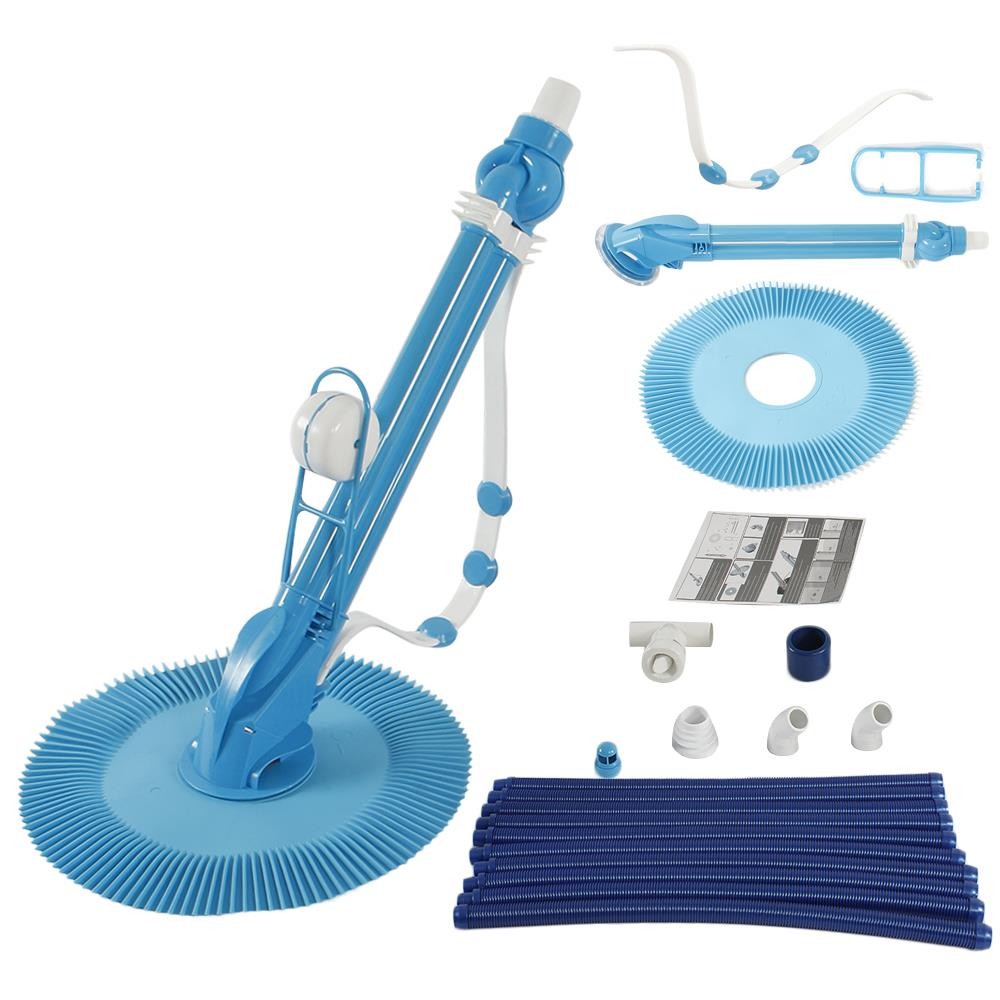 Automatic Swimming Pool Cleaner Suction In-Ground Vacuum Head Cleaner w/ Hoses
