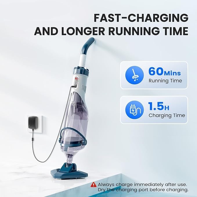 Enhulk PC10 Pro Pool Vacuum Cordless Rechargeable 60 Min New Open Box