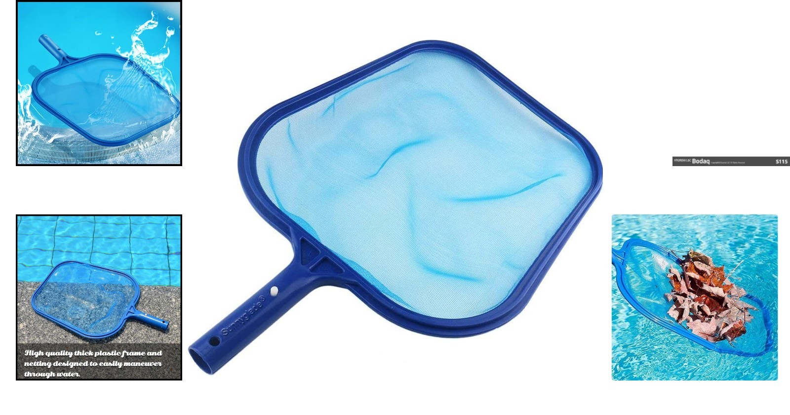 17.5×11.8in Pool Leaf Skimmer – Durable Fine Mesh for Easy Debris Collection