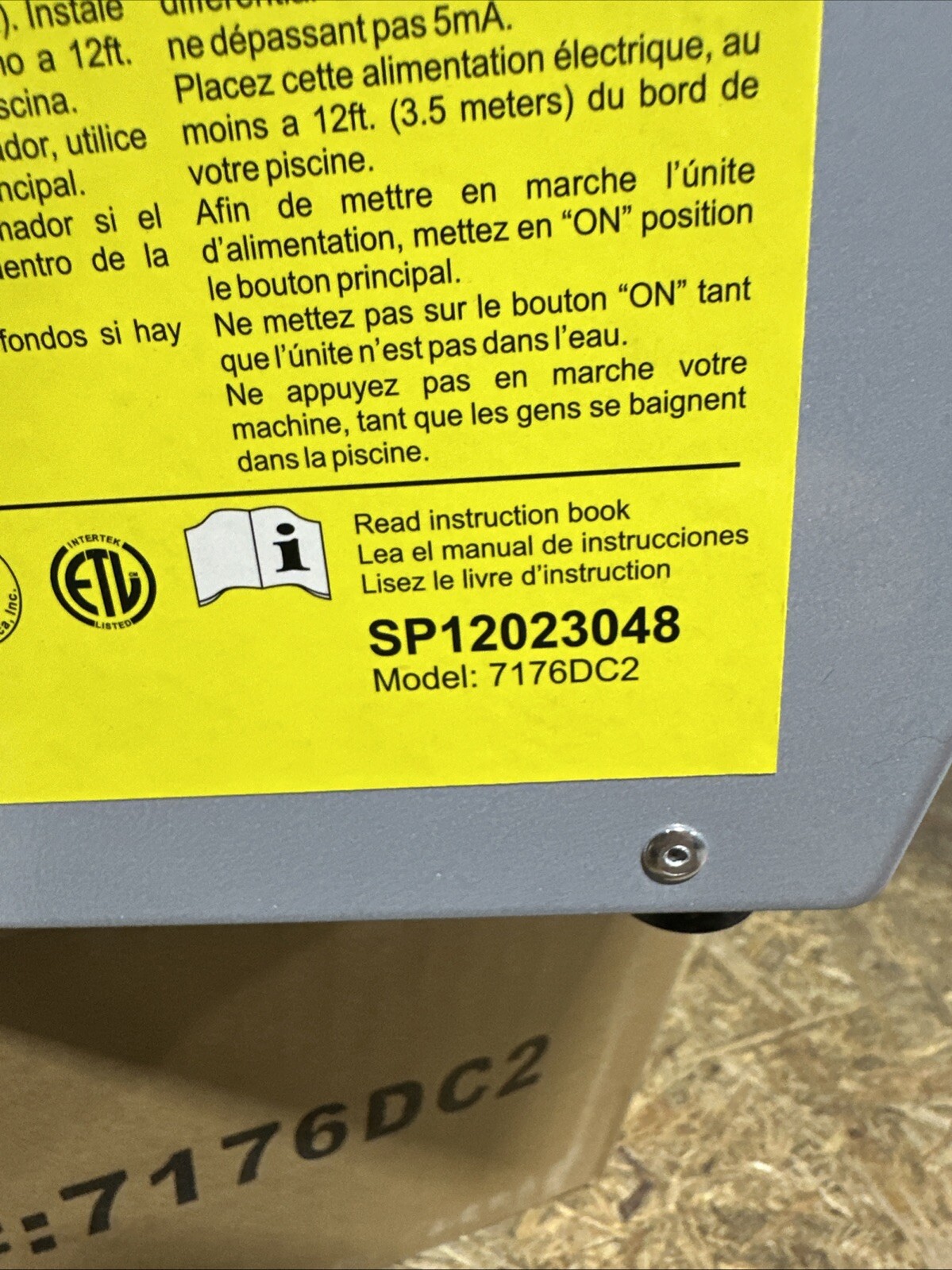 AQUA PRODUCTS AQUABOT S2 4XT POWER SUPPLY SP12023048 7176DC2 OEM 48 VDC NEW