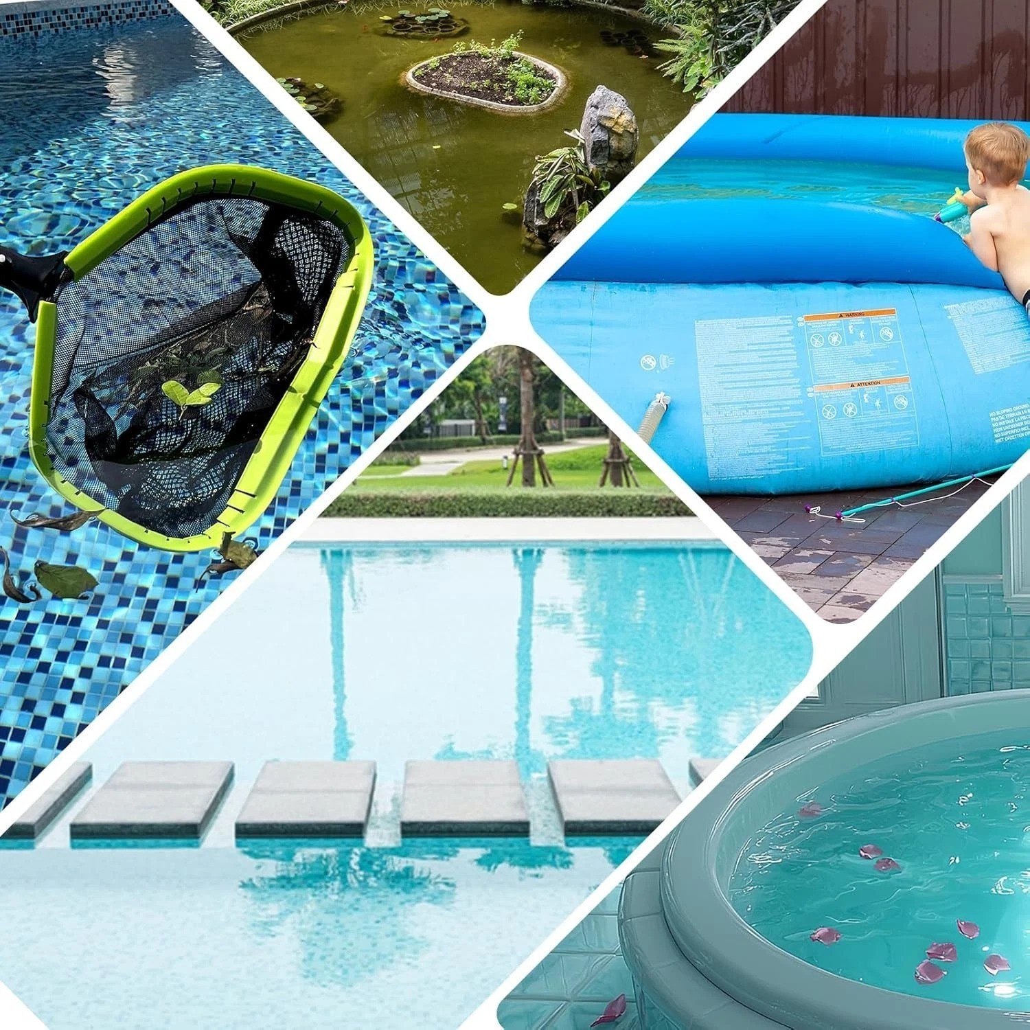 Durable 17.5 » Pool Skimmer Net – Weighted Design for Effortless Debris Removal