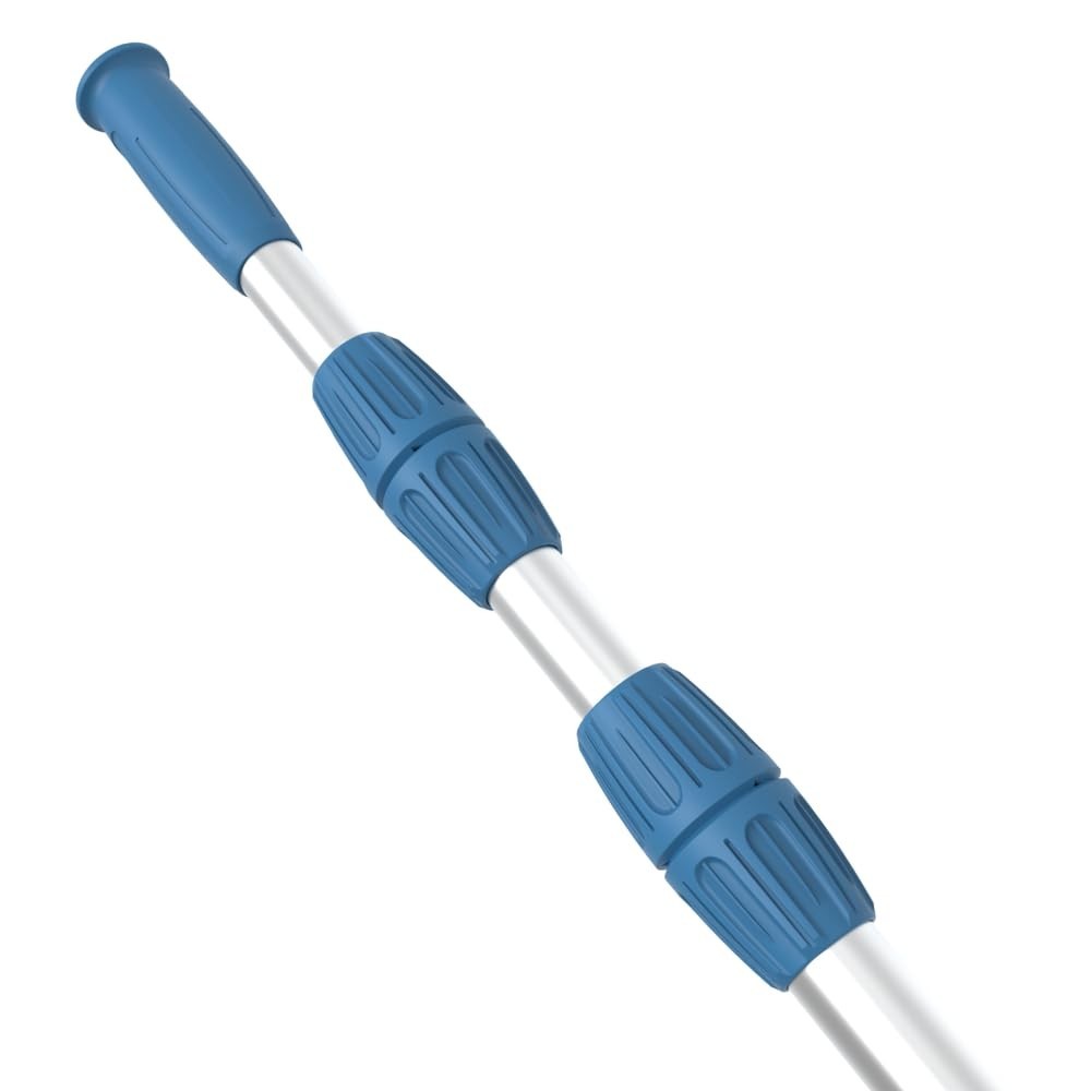 15ft Heavy Duty Telescopic Pool Pole – Adjustable Aluminum, Fits Vacuum & Net, A