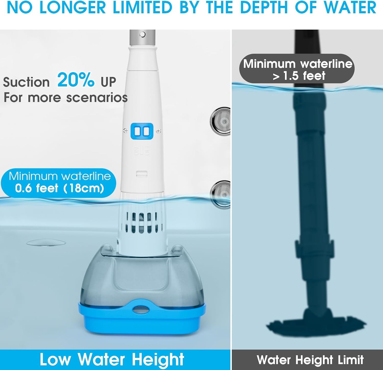 Spa Vacuum Rechargeable Hot Tub Magnetic Drive Ultra Suction