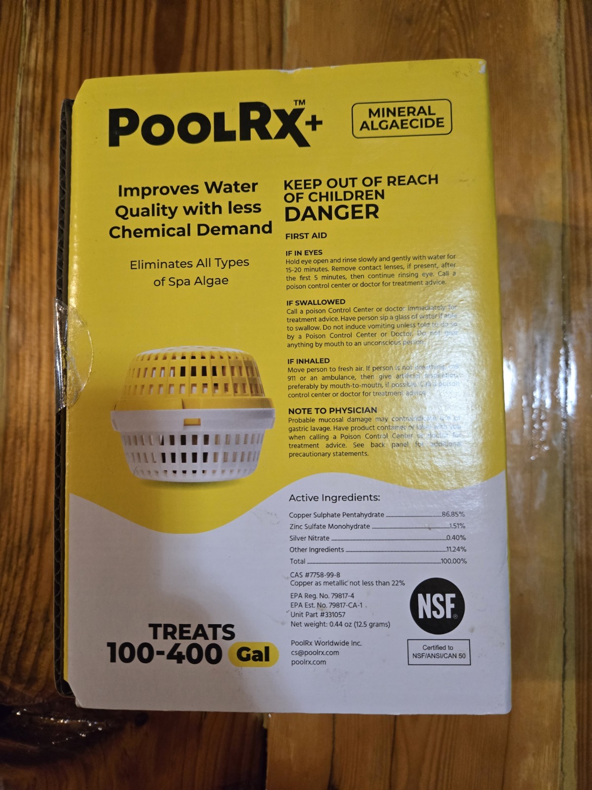 PooI RX+ Worldwide spa unit 100-400 gallons Pool Supplies Mineral SHIPS FREE!