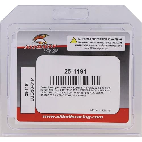 Racing 25-1191 Wheel Bearing Kit Compatible with/Replacement for Honda