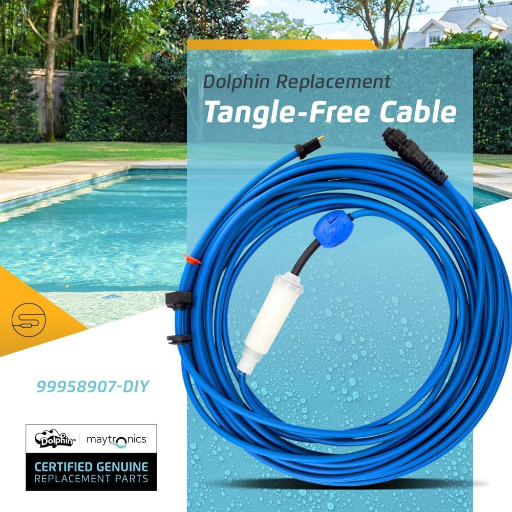 Dolphin 60ft Blue Cable w/ Swivel Genuine Replacement Part 99958907-DYI