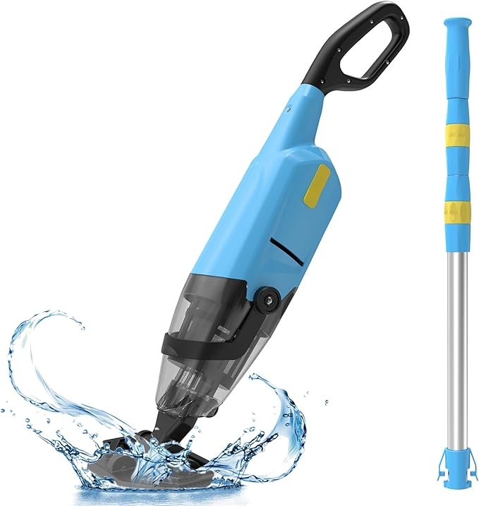 Cordless Handheld Pool Vacuum for In-ground Above-ground Swimming Pool Cleaner