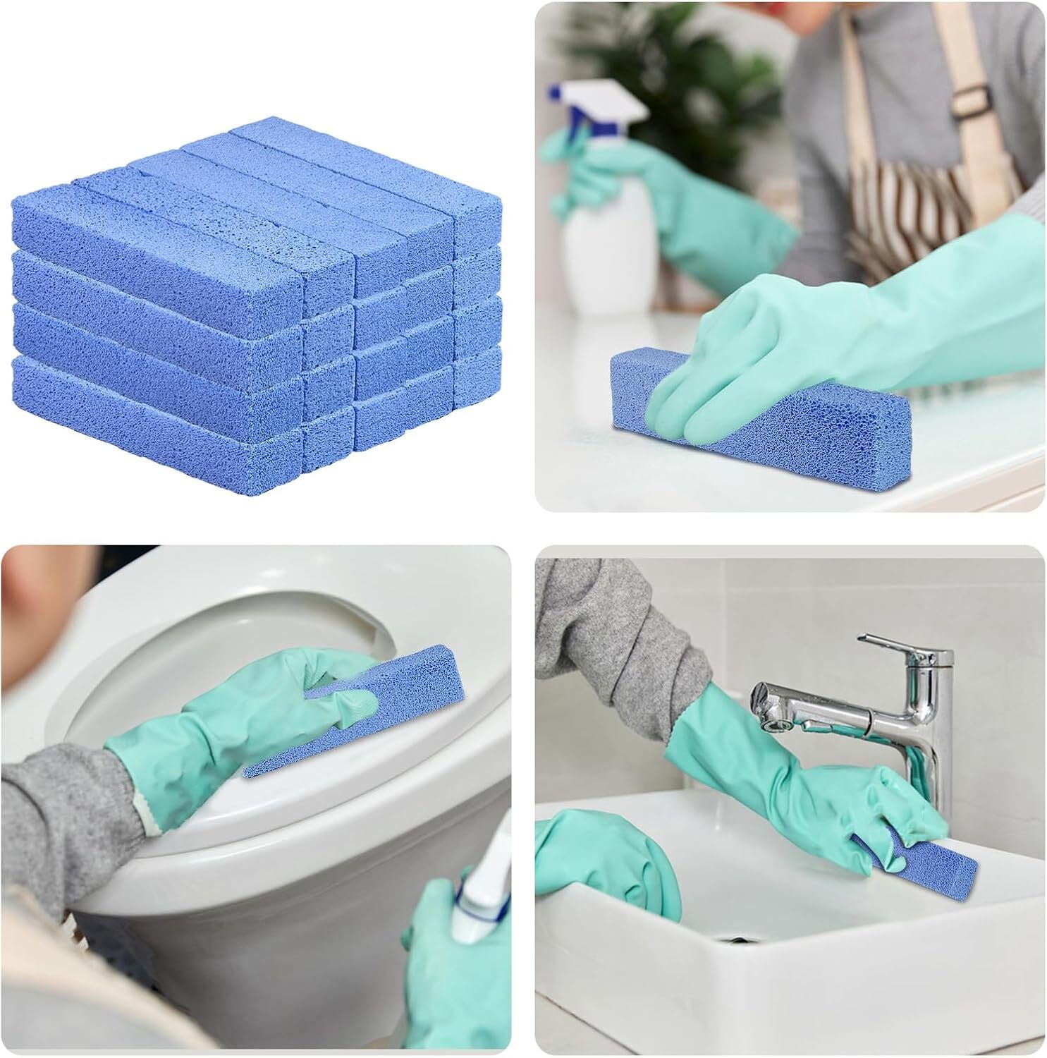 Pumice Stone for Pool Cleaning, 21 Pcs Pool Tile Cleaning Pumice Stone for Toile