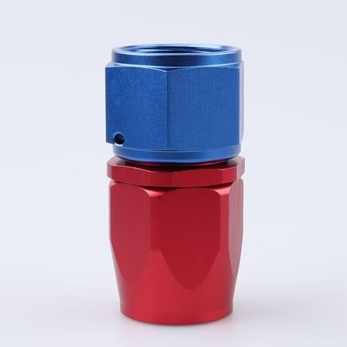 -10 AN Straight Swivel Hose End Fitting Aluminum Red 10AN Straight – Red/Blue