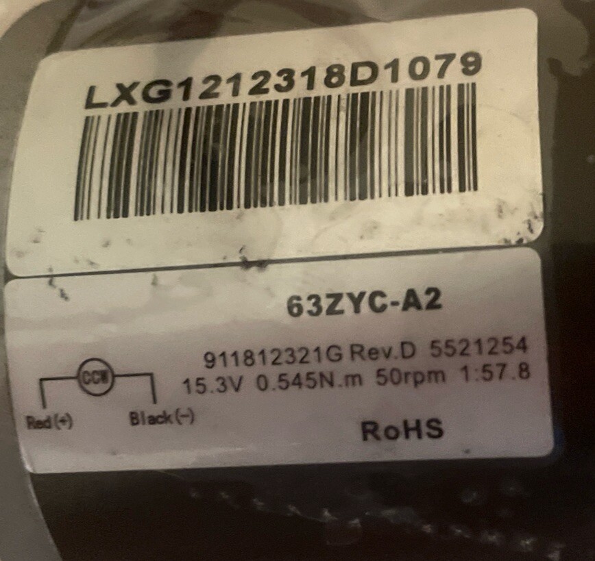 $100 1YW REBUILT MAYTRONICS DOLPHIN DRIVE TRACK MOTOR GEARBOX 63ZYC-A2 5521254