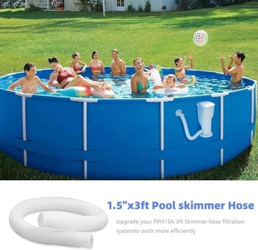 1-1/2&Prime; x 3ft Replacement Pool Hose for Summer Waves – 1-1/2&Prime; – 2-Pack