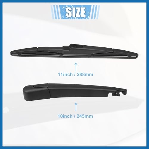 Rear Windshield Wiper Blade Arm Set Back Wiper Assembly Replacement Fit for