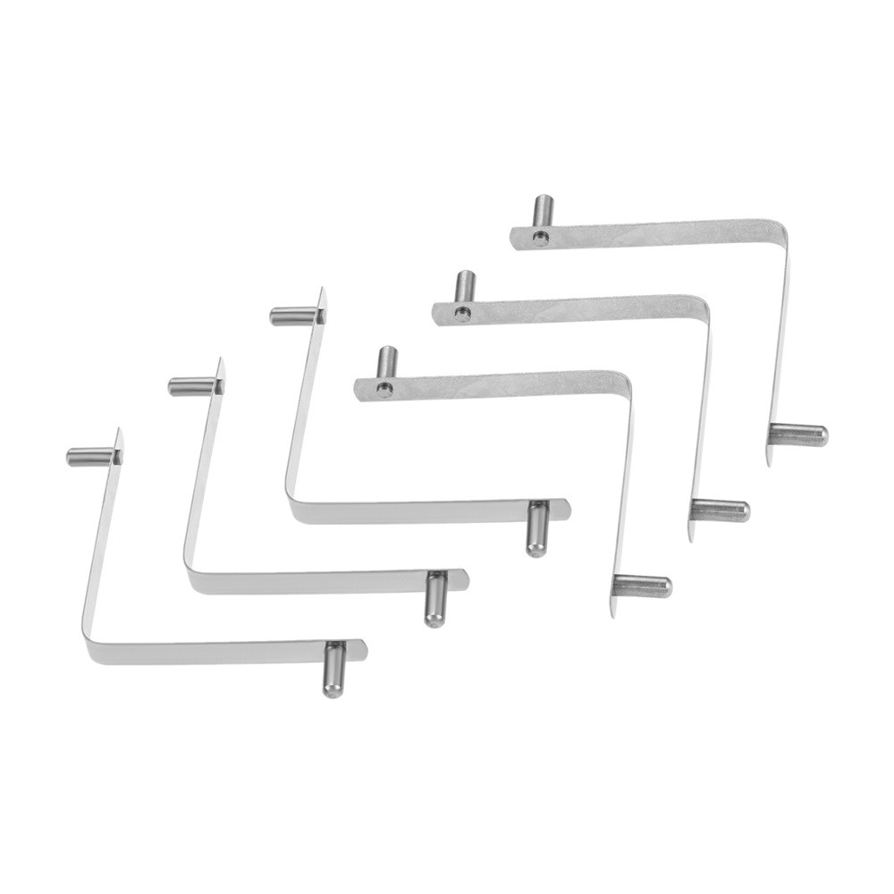 6× Pool Brush Clips V-Shaped Stainless Steel Clips For Pool Telescopic Rod