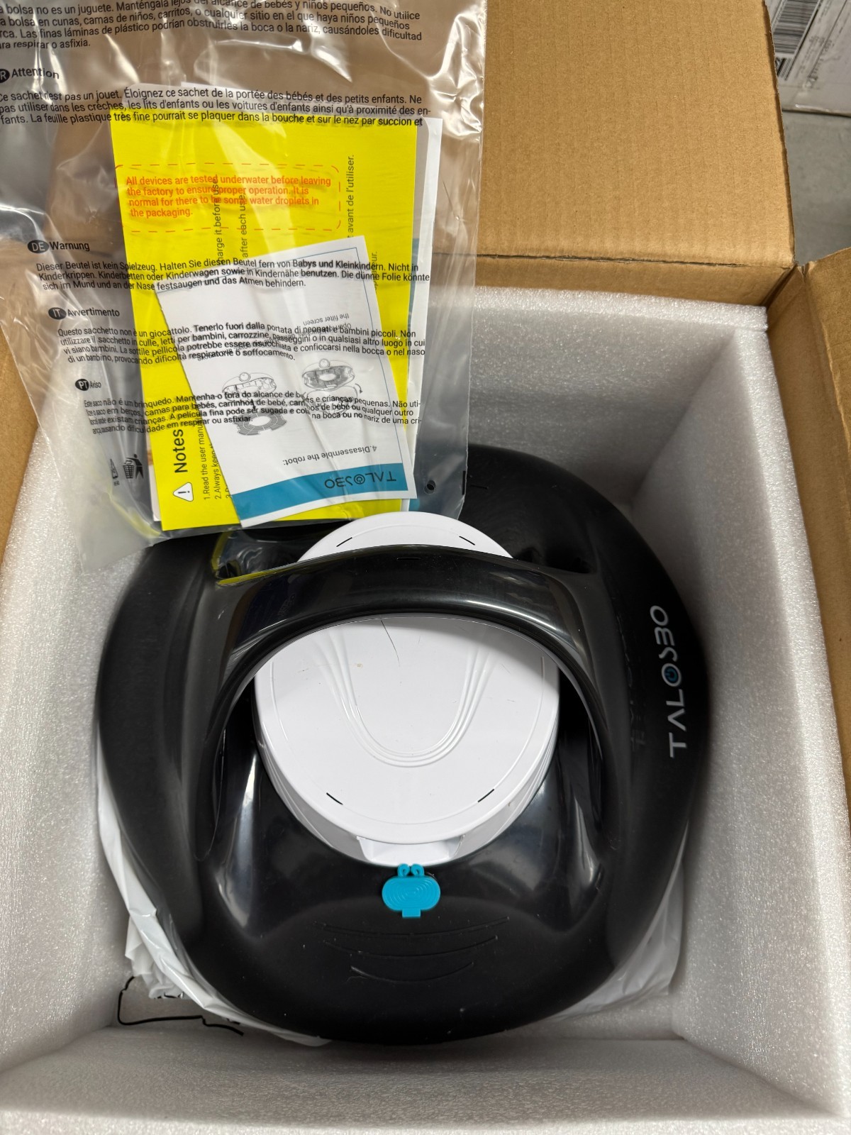 TALOSBO Pleco SE Cordless Pool Vacuum for Pools up to 861 SqFt Robotic Cleaner