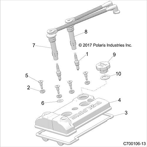 RZR PTO Sparkplug Wire, Genuine OEM Part 4017695, Qty 1